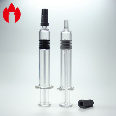 cerradura neutral de Luer de la jeringuilla del vidrio de Borosilicate 2.25ml para médico y cosmético