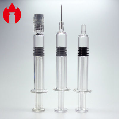 5,0 el vidrio de Borosilicate del neutral prellenó la capacidad de las jeringuillas 2.25ml para médico