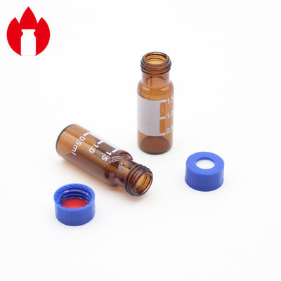 color azul material de los PP de los tapones de tuerca plásticos de 9m m para la botella cromatográfica