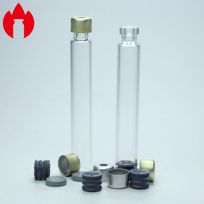 Cartucho de vidrio desechable médico transparente vacío de 1,5 ml 3 ml