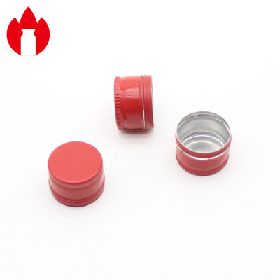 Capas de cuerda de aluminio de tornillo rojo de 20 mm con junta de PE