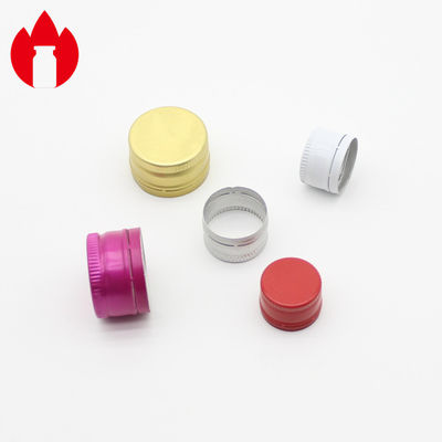 20mm 22mm 25mm 28mm Caps de aluminio Pilfer Proof para la botella de tornillo