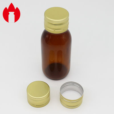 Botella de vidrio líquido oral cerradura a prueba de filtro, tapa de aluminio de 28 mm