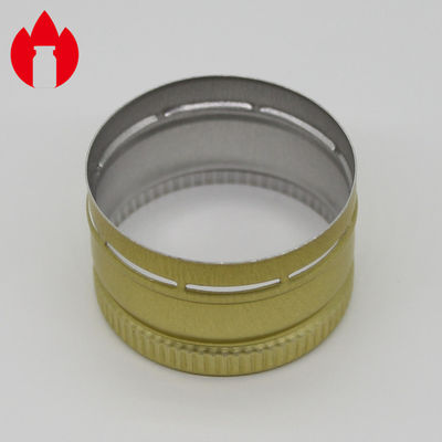 Botella de vidrio líquido oral cerradura a prueba de filtro, tapa de aluminio de 28 mm
