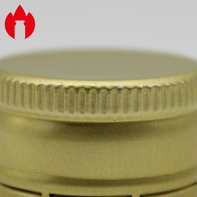 Botella de vidrio líquido oral cerradura a prueba de filtro, tapa de aluminio de 28 mm