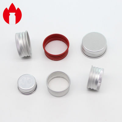 Capas de tornillo de aluminio metálico de 20 mm 24 mm 28 mm con junta de PE