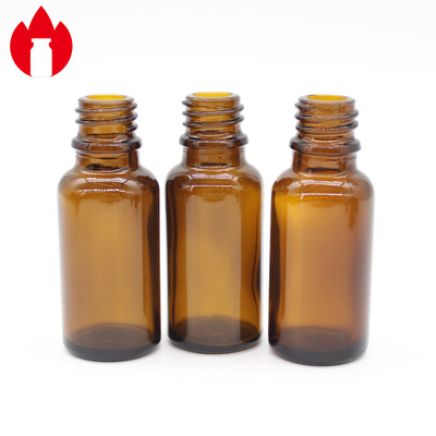 el helar de sellado caliente de la botella de aceite esencial del vidrio de 20ml Brown