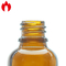 vidrio de cal sodada de 50ml Amber Essential Oil Glass Bottle