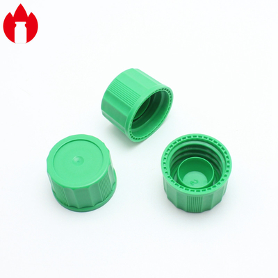 18 mm de material de PP plástico con tapa de tornillo de color azul / verde con enchufe interior
