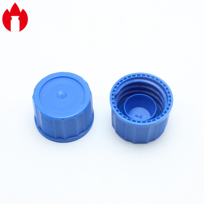 18 mm de material de PP plástico con tapa de tornillo de color azul / verde con enchufe interior