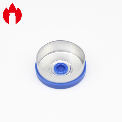 Tapa de crimpado de plástico de aluminio de 20 mm, tapa de vial farmacéutico