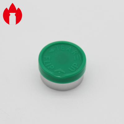 Tapa de desgarro de posicionamiento verde de 13 mm para vial de inyección farmacéutica