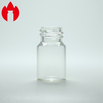 7ml despejan envase superior roscado del frasco de la botella del vidrio de Borosilicate el mini