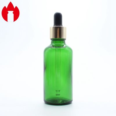 50ml Botella Vial de Vidrio para Aceite Esencial Cosmético Verde