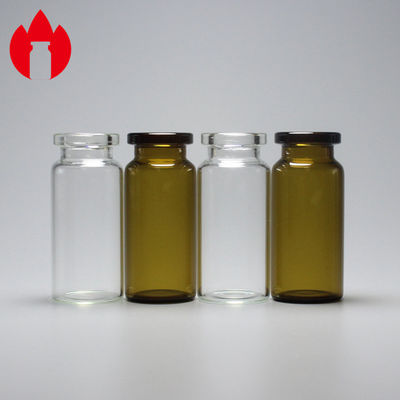 frasco usado medicinal transparente o ambarino de 10ml de Borosilicate del tubo de cristal